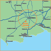 Map to Wessex Raceway - distant